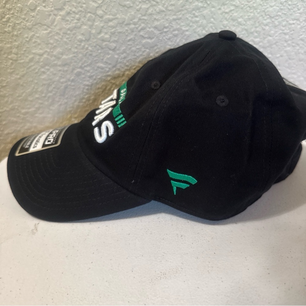 Dallas Stars Fanatics Branded Authentic Pro Rink Adjustable Hat Black Green New - Picture 2 of 16